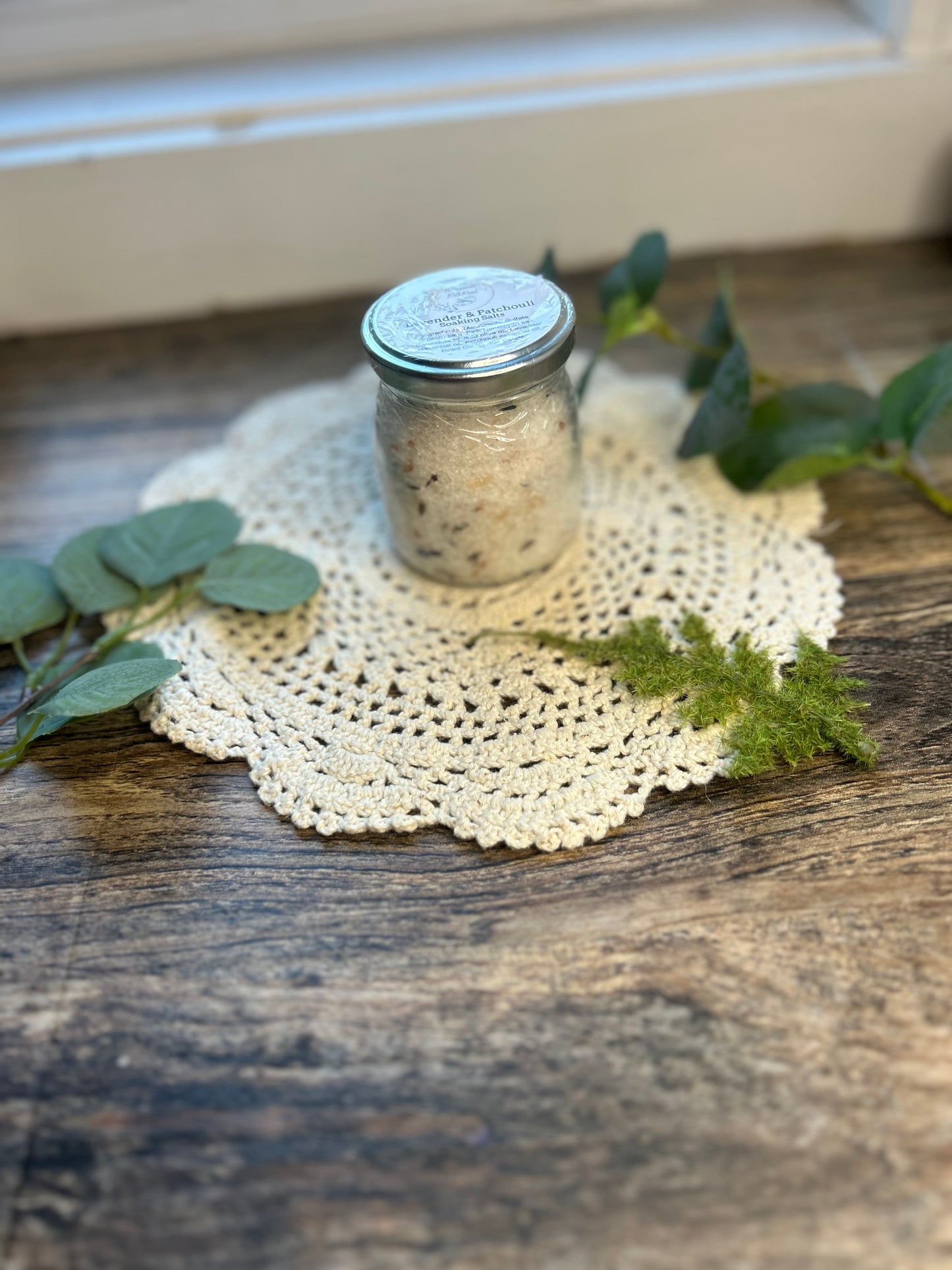 Lavender & Patchouli Soaking Salt Jar