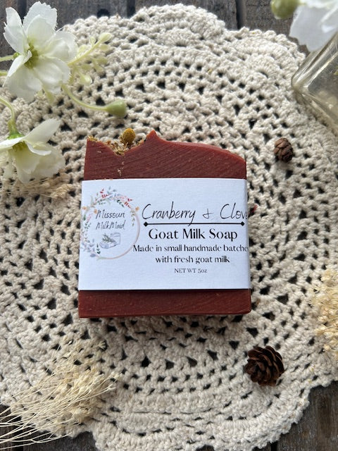 Cranberry & Clove Goat Milk Soap