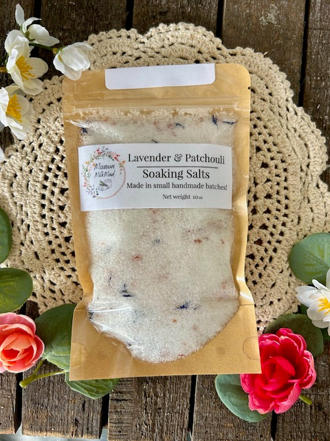 Lavender & Patchouli Soaking Salts